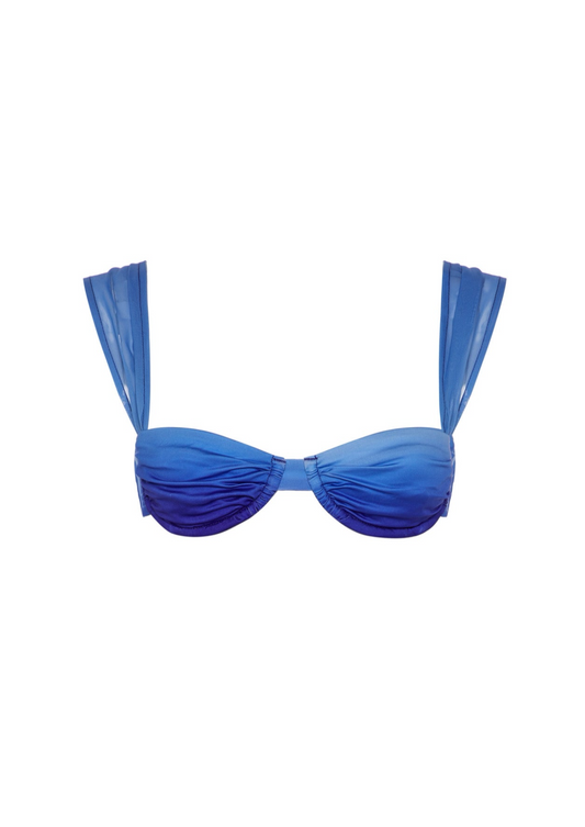 THE BLUE OMBRE BIKINI TOP