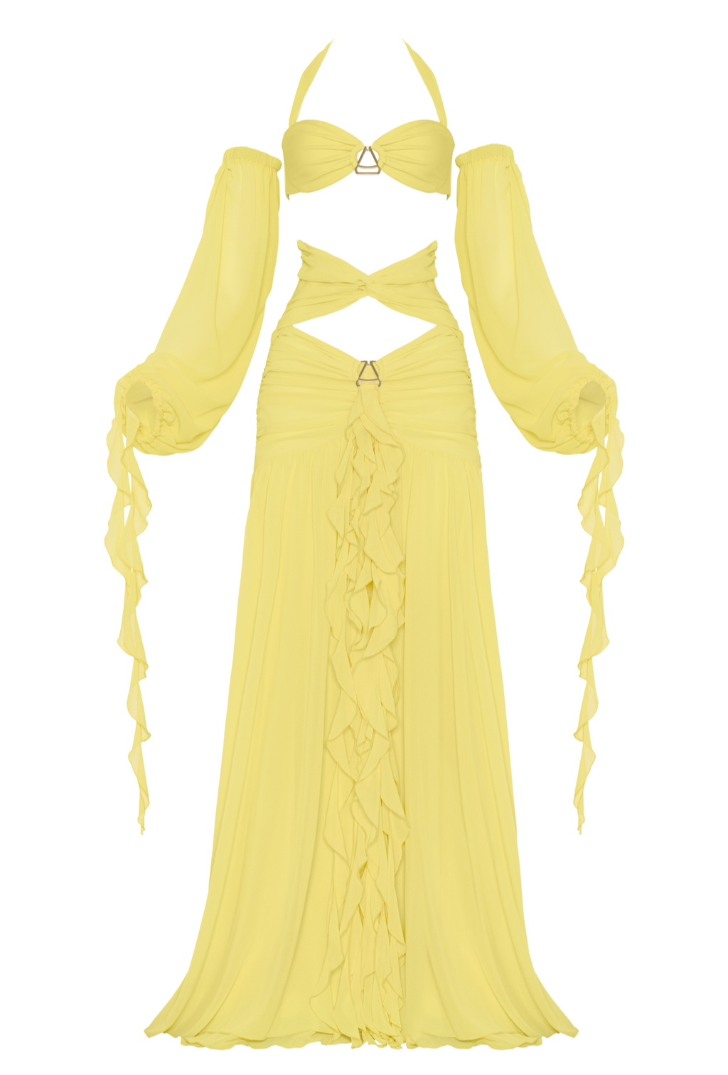 THE YELLOW SET (SLEEVES & SKIRT ONLY)
