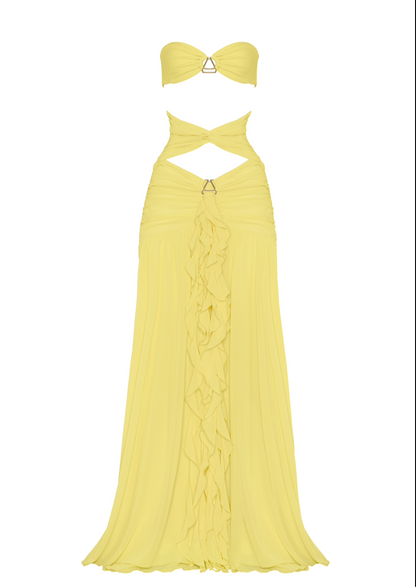 The Yellow Resort Skirt and Sleeves