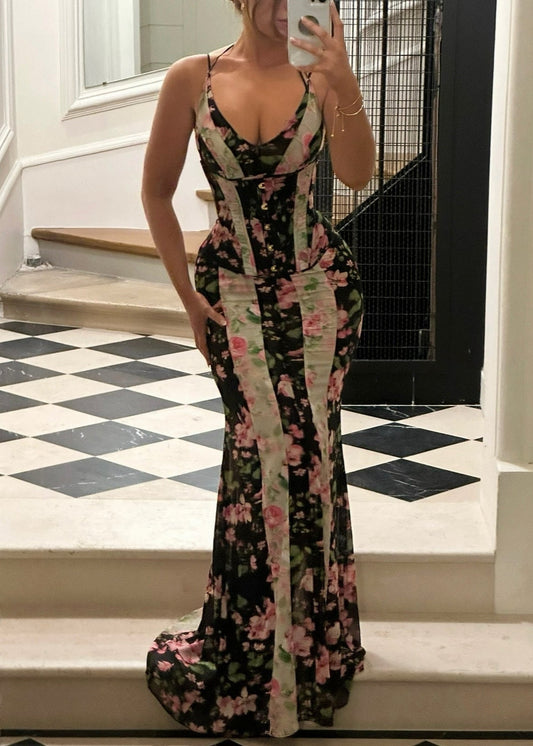 The Corset Detailed Maxi Dress