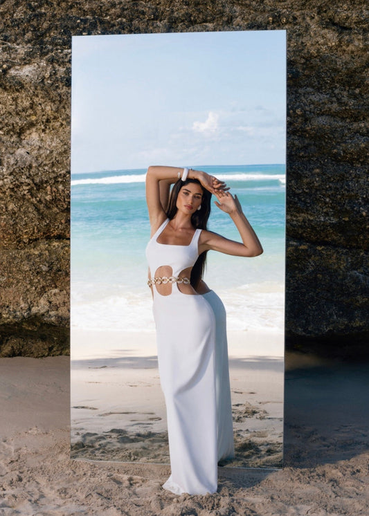The White Cut Out Dress