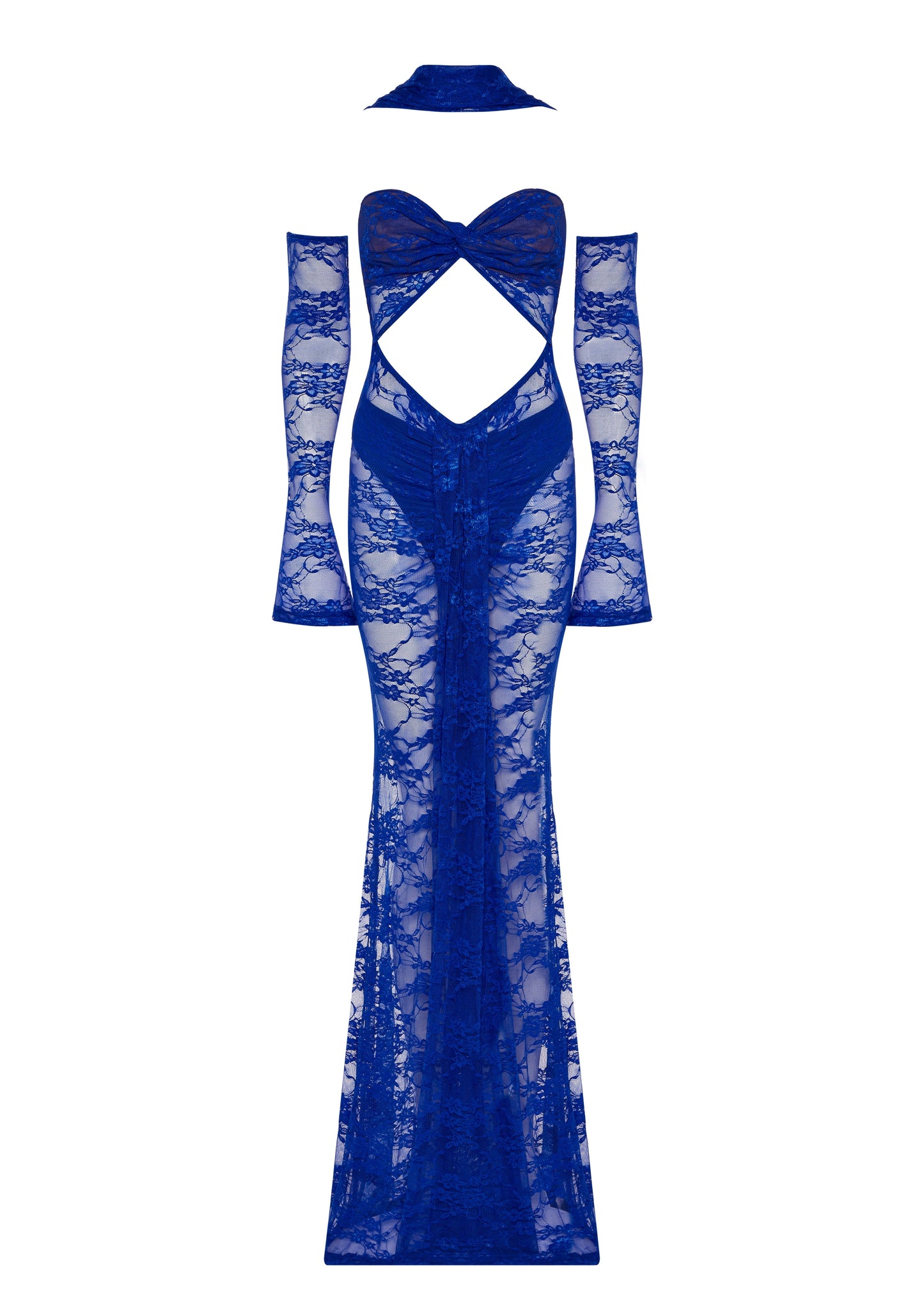 THE BLUE LACE DRESS