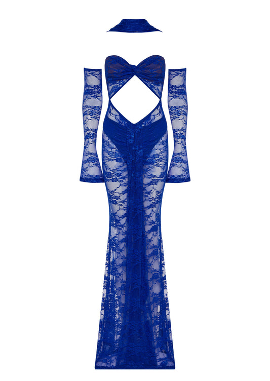 THE BLUE LACE DRESS