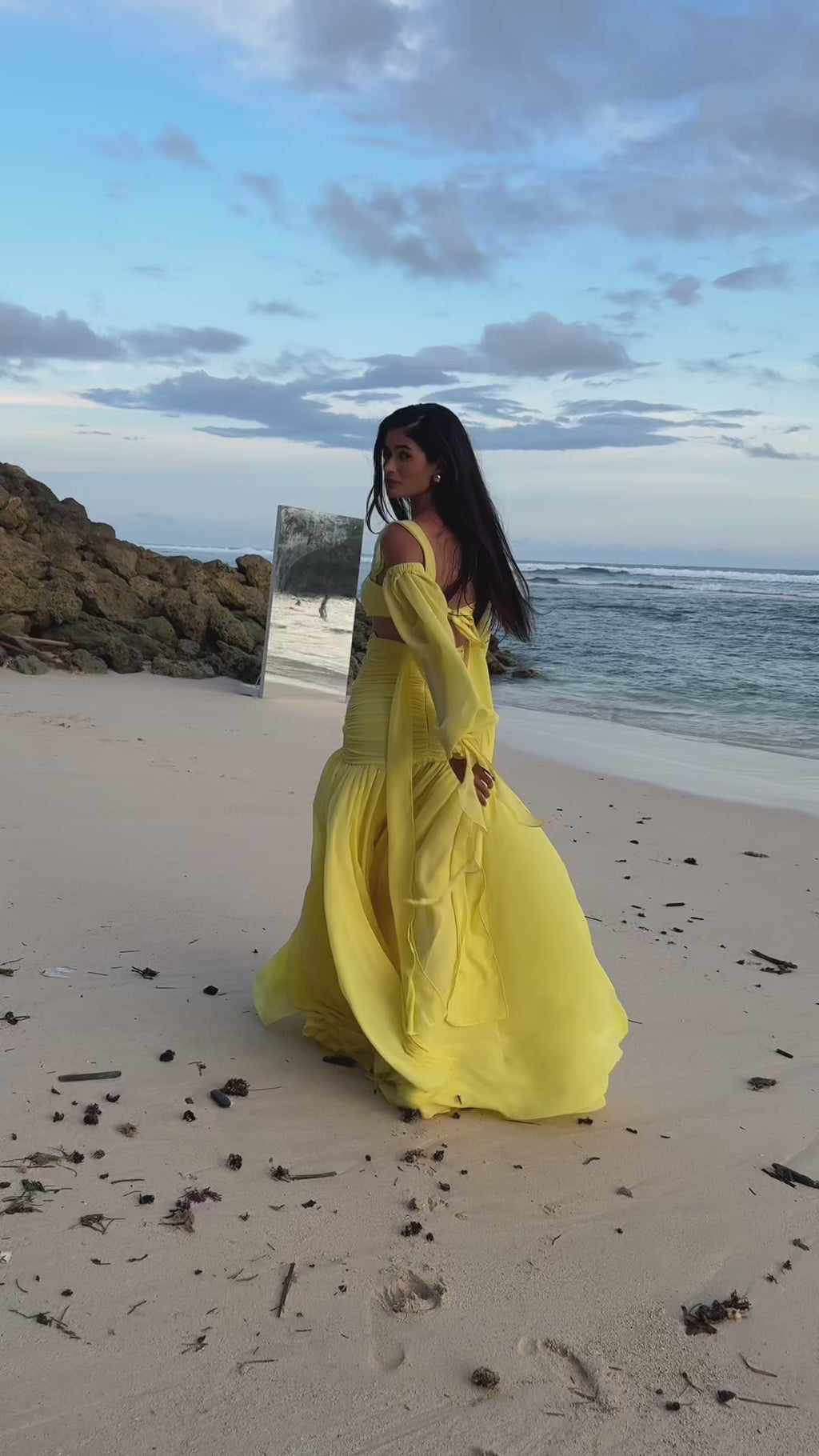 The Yellow Resort Skirt and Sleeves